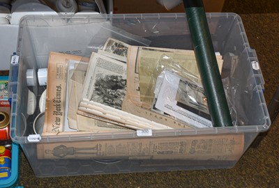 Lot 300 - Railway collectors items, New York times paper...