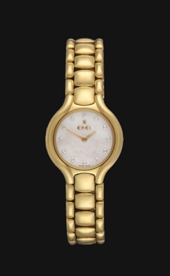 Lot 2152 - A Lady's 18 Carat Gold Wristwatch, signed Ebel,...