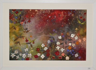 Lot 1091 - Aleah Koury (b.1952) Misty garden Signed,...