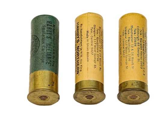 Lot 3074 - A Group Of Three Unused Shotgun Cartridges By Hardy Bros, Alnwick