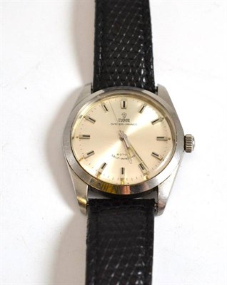 Lot 214 - A stainless steel centre seconds wristwatch, signed Tudor Oyster Prince