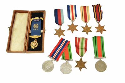 Lot 43 - Eight Second World War Single Medals,...