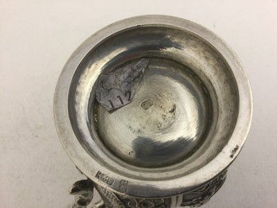 Lot 2074 - A Chinese Export Silver Cream-Jug and...