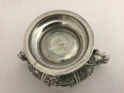 Lot 2074 - A Chinese Export Silver Cream-Jug and...