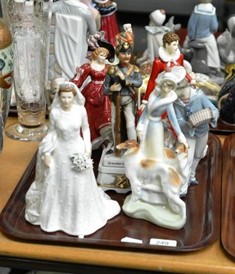 Lot 249 - Royal Worcester, Doulton and other figures and groups (8)