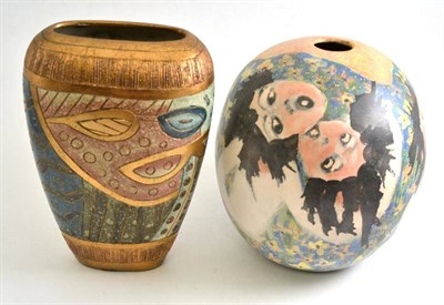 Lot 251 - French Studio Pottery vase and another (2)