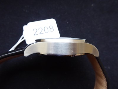 Lot 2208 - A Large Stainless Steel Wristwatch, Later...