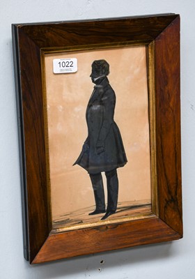 Lot 1022 - An early 19th century silhouette of a...