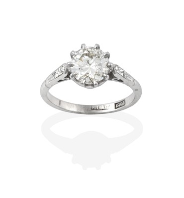 Lot 2375 - A Diamond Solitaire Ring, the round brilliant...