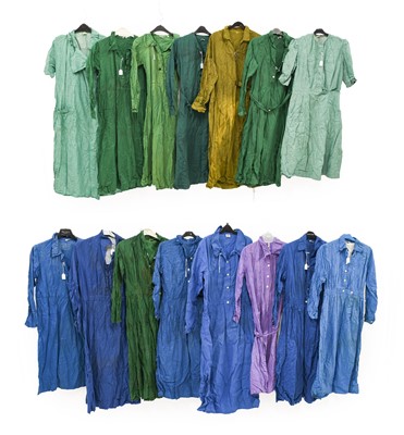Lot 2040 - Circa 1940/50s Ladies' Cotton Work Robes and...