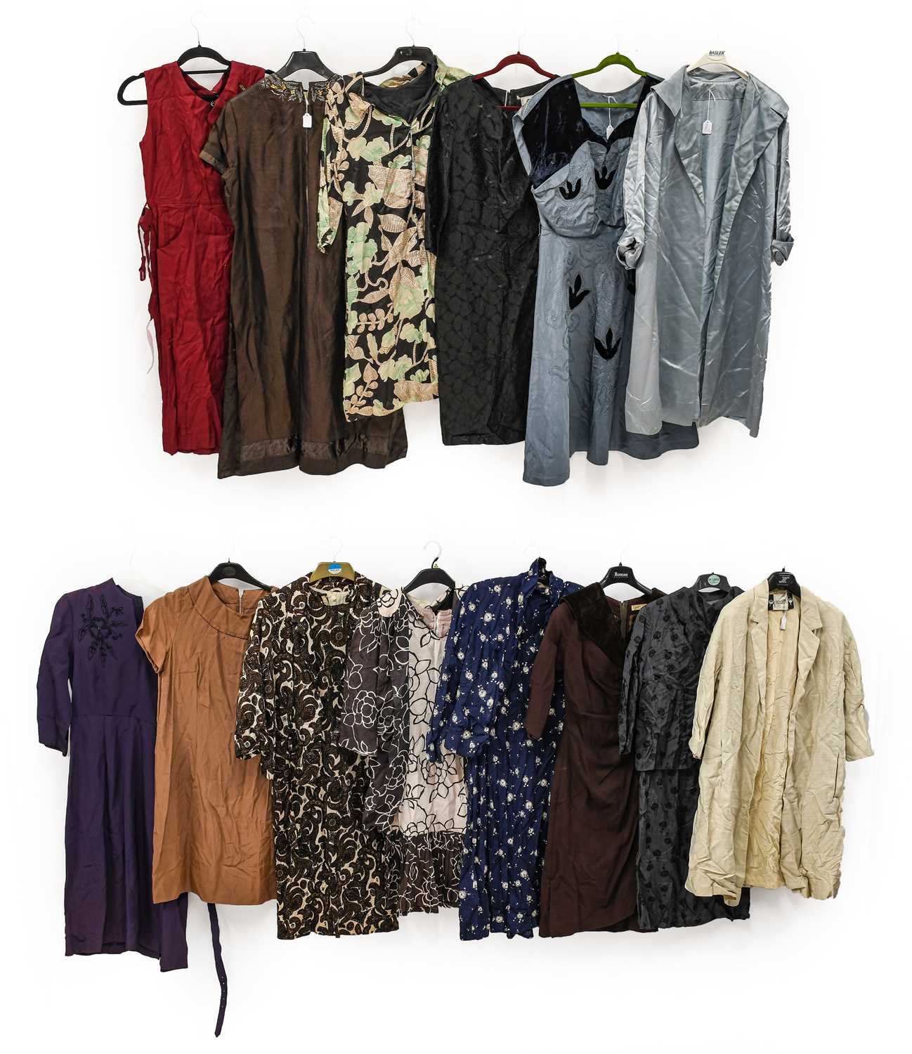 Lot 2057 - Circa 1950/60s Ladies' Dresses and Suits,...