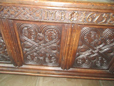 Lot 224 - A 17th Century Joined Oak Westmorland Chest,...