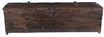 Lot 207 - A 17th Century Oak Boarded Chest, of...