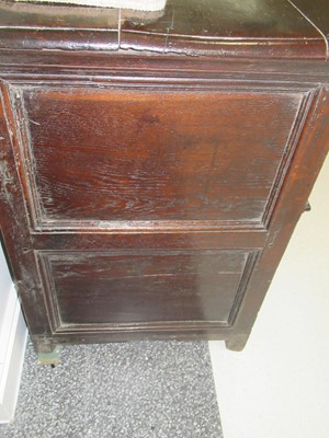 Lot 244 - A Late 17th Century Oak Enclosed Dresser Base,...