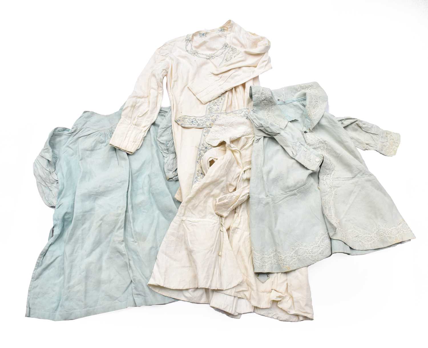 Lot 2085 - Three Edwardian Children's Linen Coats,...