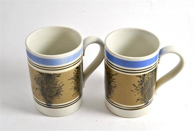 Lot 280 - Two mocha ware mugs