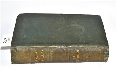 Lot 283 - Dickens (Charles) The Life and Adventures of Nicholas Nickelby, 1839, first edition (early...