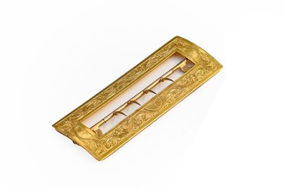 Lot 290 - 19th Century Gilt Metal Buckle, with impressed...