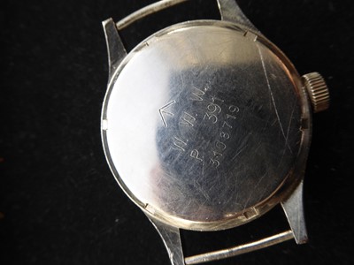Lot 2197 - A World War II Military Wristwatch, signed...