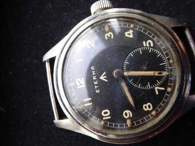 Lot 2197 - A World War II Military Wristwatch, signed...