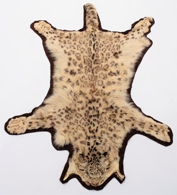 Lot 193 - Taxidermy: A Pair of Snow Leopard Rugs...