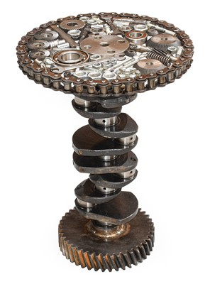 Lot 149 - Steampunk: A Bespoke Circular Pedestal Table,...