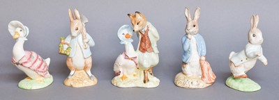 Lot 91 - Beswick Beatrix Potter figures including:...