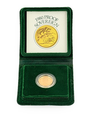 Lot 178 - Elizabeth II, Proof Sovereign 1980, with...