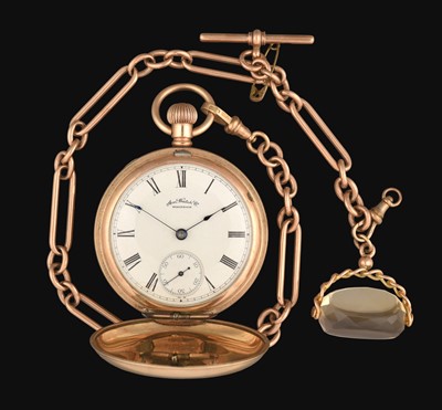 Lot 2200 - A Gold Plated Full Hunter Pocket Watch