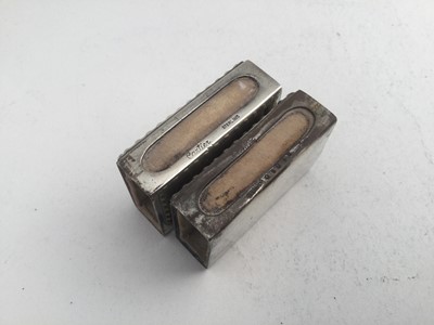Lot 91 - A Pair of Silver Match-Box Covers, Retailed by...