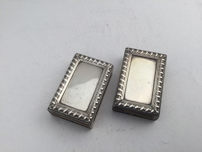 Lot 91 - A Pair of Silver Match-Box Covers, Retailed by...