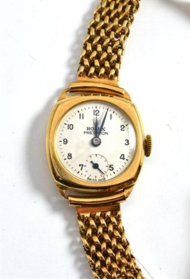 Lot 333 - A lady's 9ct gold Rolex wristwatch