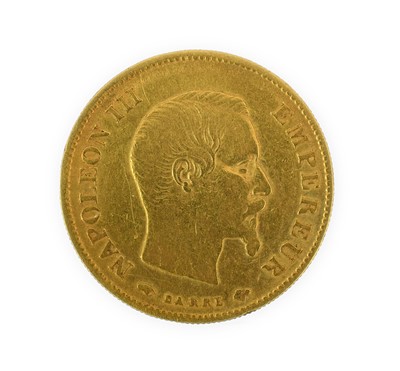 Lot 29 - France, Gold 10 Francs 1858A, obv. 'NAPOLEON...