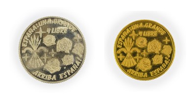 Lot 228 - Spain, Gold Medalet commemorating Jose Antonio...