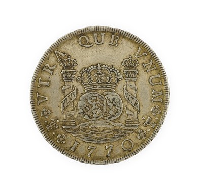 Lot 36 - Bolivia, Silver 8 Reales 1770 PTS, Potosi Mint,...