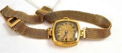 Lot 352 - Rolex 18ct lady's watch, with attached bracelet clasp stamped 375 (a.f.)