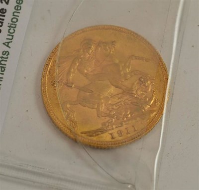 Lot 353 - A 1911 full sovereign