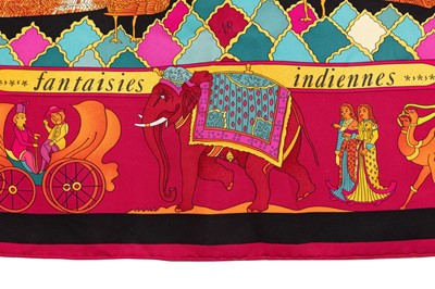 Lot 3012 - Hermès Pink Silk Scarf 'Fantaises Indiennes',...