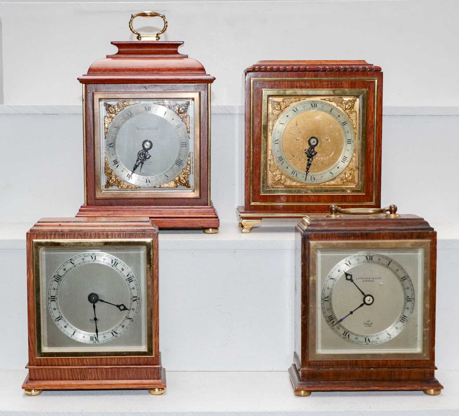 Lot 11 - Four Elliot mantel timepieces