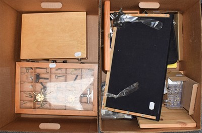 Lot 338 - A selection of watchmakers parts, equipment,...