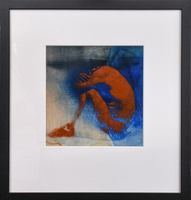 Lot 407 - Mark Halsey (Contemporary), 'Male Figure', oil...