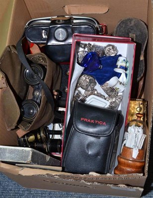 Lot 371 - A collection of cameras, opera glasses, binoculars etc