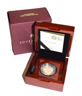 Lot 108 - The Royal Mint, gold proof sovereign, 2018,...