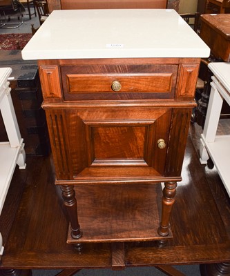 Lot 536 - An early 20th century French marble top walnut...