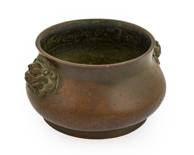 Lot 100A - A Chinese Bronze Censer, Xuande reign mark but...