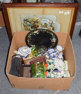 Lot 310 - Assorted items to include a pair of Victorian...