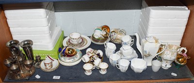 Lot 219 - A Shelley Queen Anne coffee set, set of six...