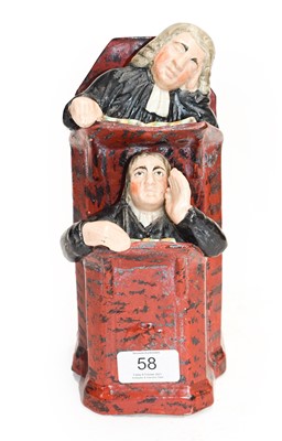 Lot 58 - A late 19th century Staffordshire Vicar and...