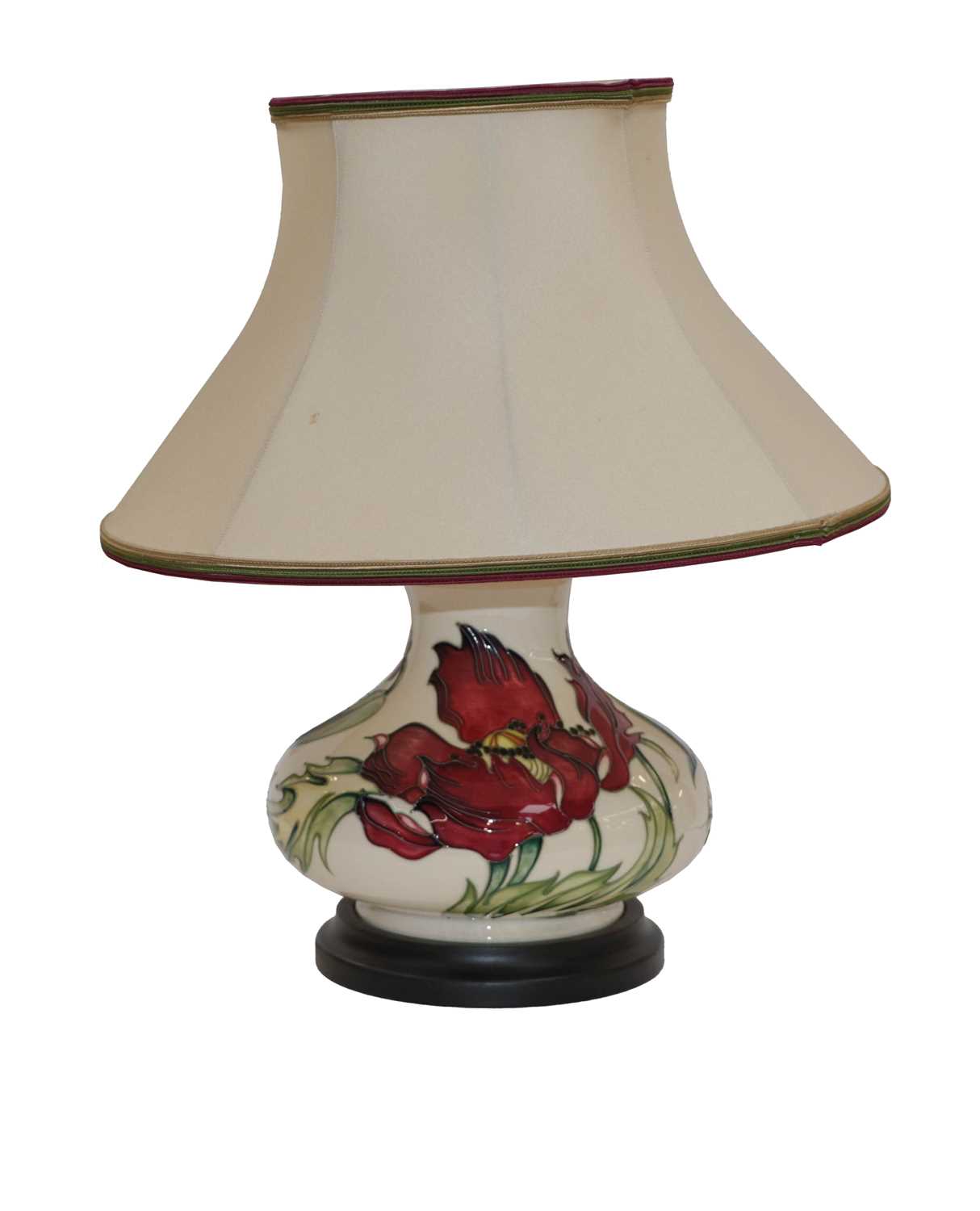Lot 255 - A modern Moorcroft lamp, decorated in the...