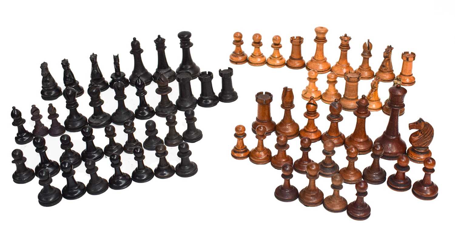 Lot 71 - A number of various Staunton style chess...